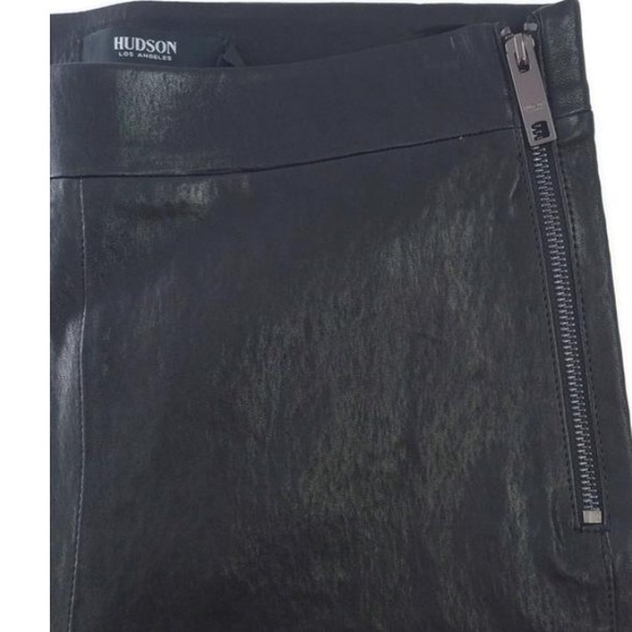 RETAIL $995 NWT HUDSON Jean LAMB LEATHER skinny pant I ONLY SELL AUTHENTIC - Picture 5 of 13
